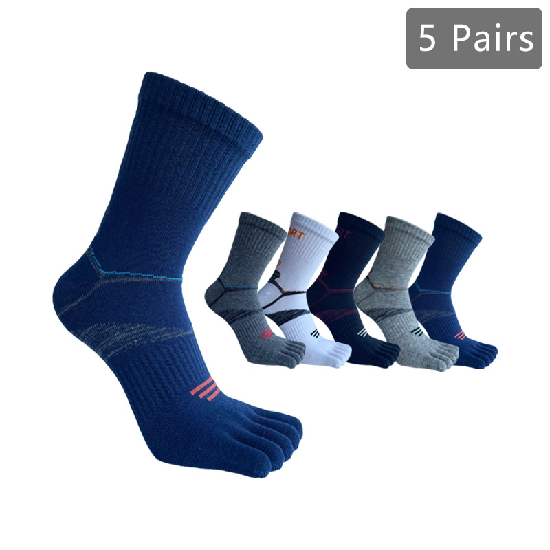 Outdoor Sport Dress - 1/5 Pairs Athletic Sport Socks Toe