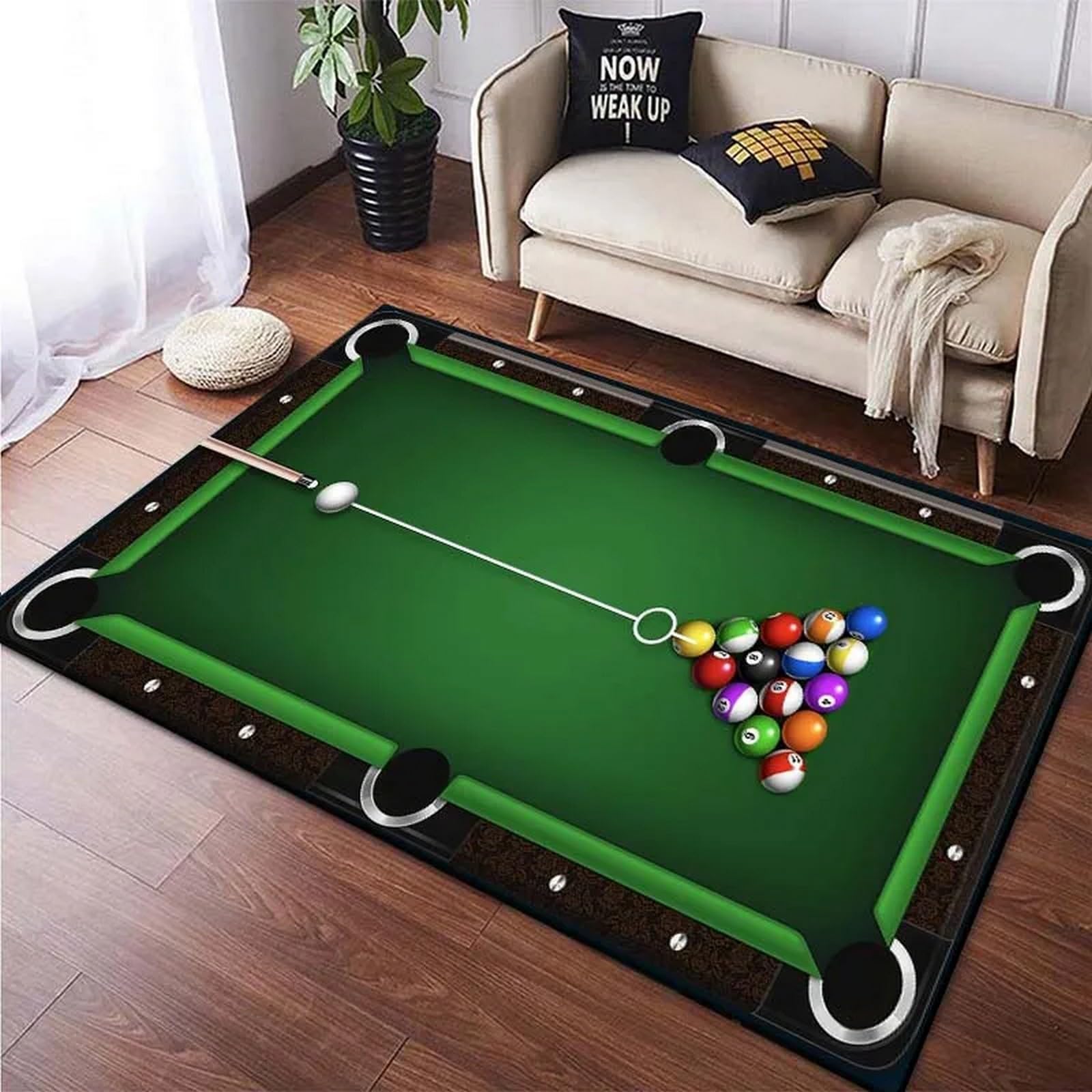 Billiards Area Rug, Ball Game  - огляд і ціна Outdoor Sport Club