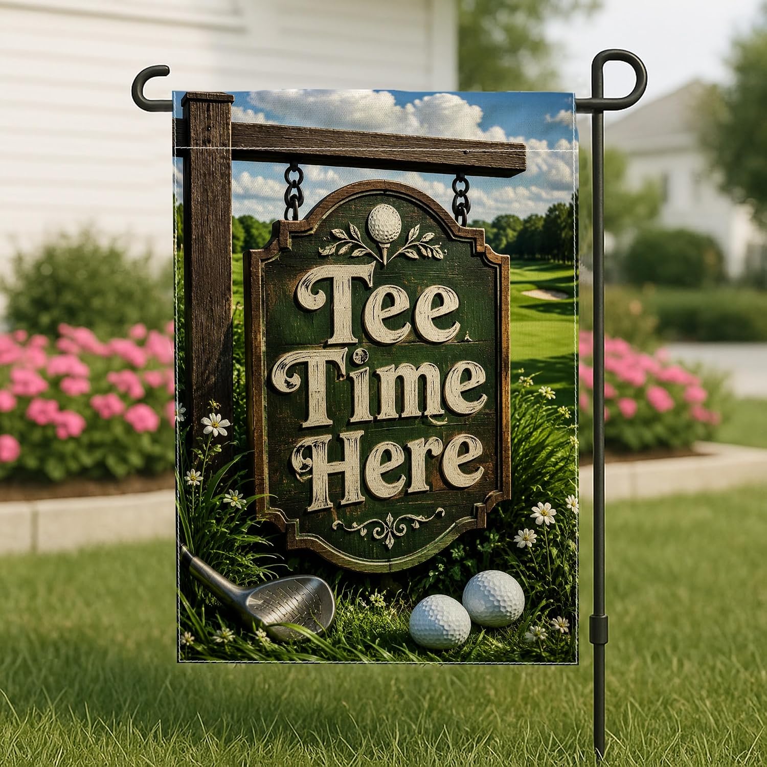 Golf Ball Garden Flag, Outdoor - огляд і ціна Outdoor Sport Club