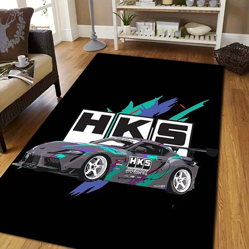3D Racing H-HKS Print Area Rug - огляд і ціна Outdoor Sport Flooring