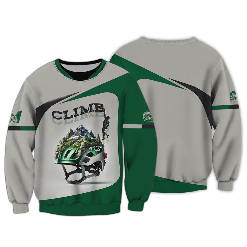 Men's 3D Climbing Print T Shir - огляд і ціна Outdoor Sport Club