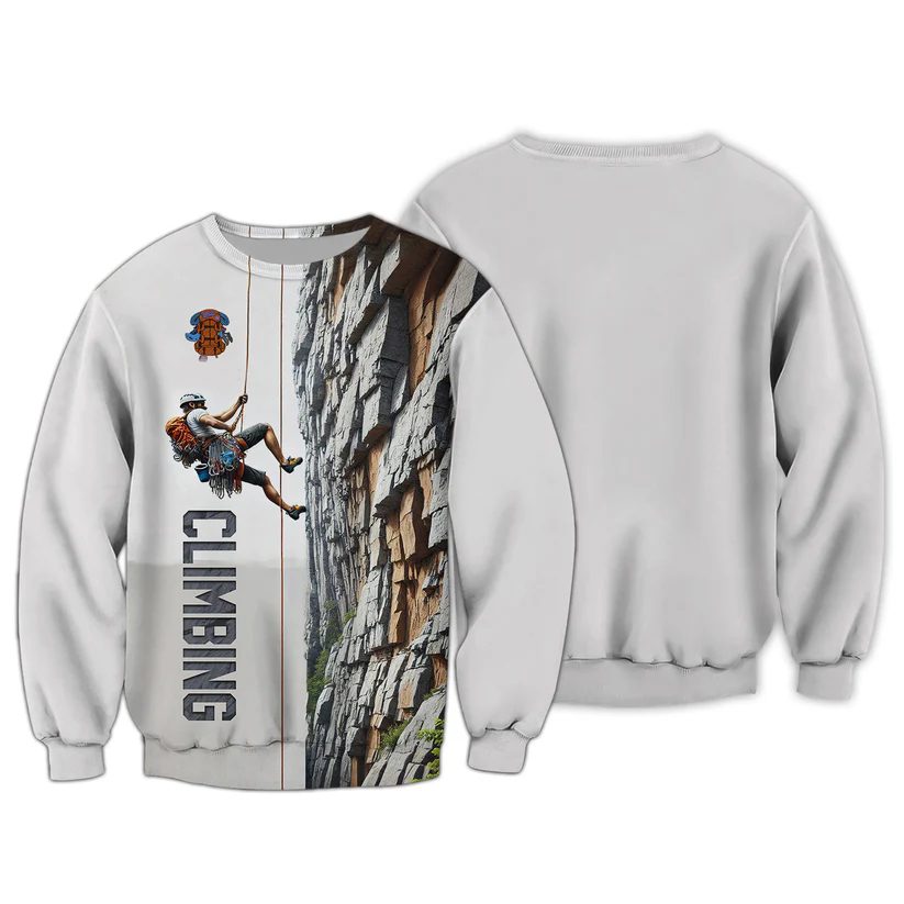 Men's 3D Climbing Print T Shir - огляд і ціна Outdoor Sport Club